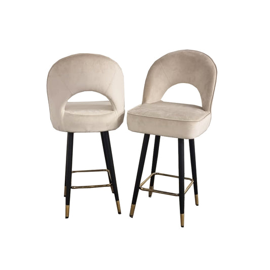Astra Velvet or Leather Bar Stool