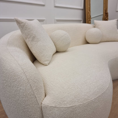 The Wave Boucle Sofa - IVORY
