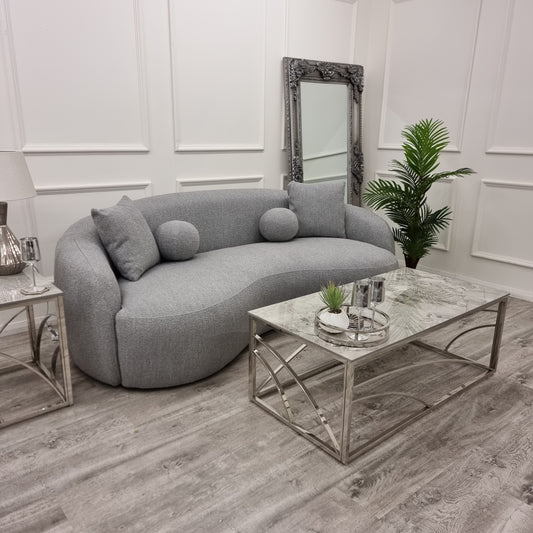 The Wave Boucle Sofa - GREY
