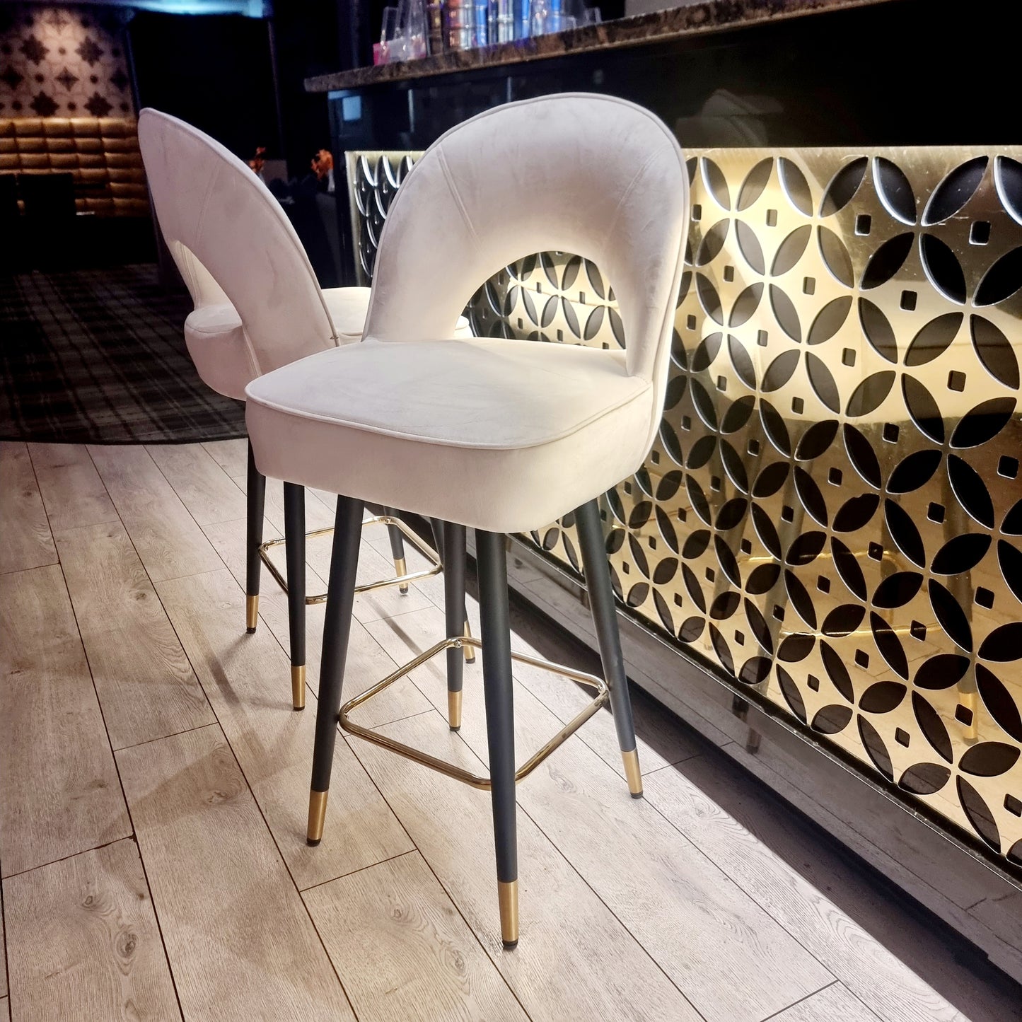 Astra Velvet or Leather Bar Stool