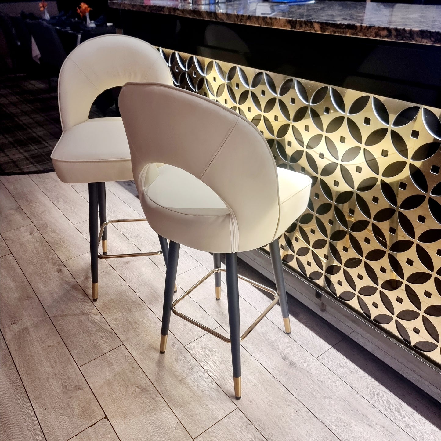 Astra Velvet or Leather Bar Stool