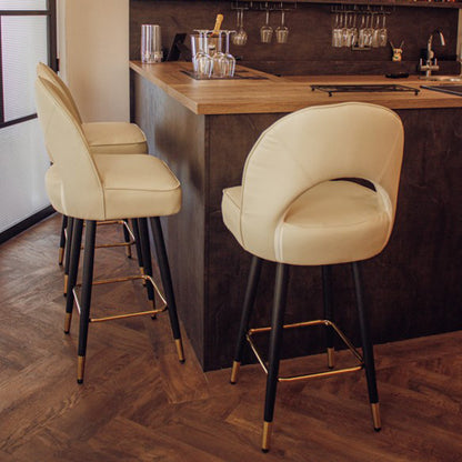 Astra Velvet or Leather Bar Stool