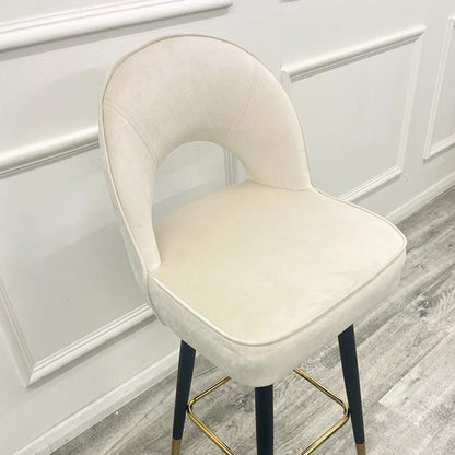 Astra Velvet or Leather Bar Stool