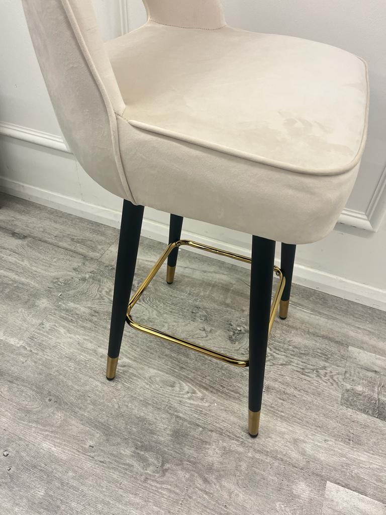 Astra Velvet or Leather Bar Stool