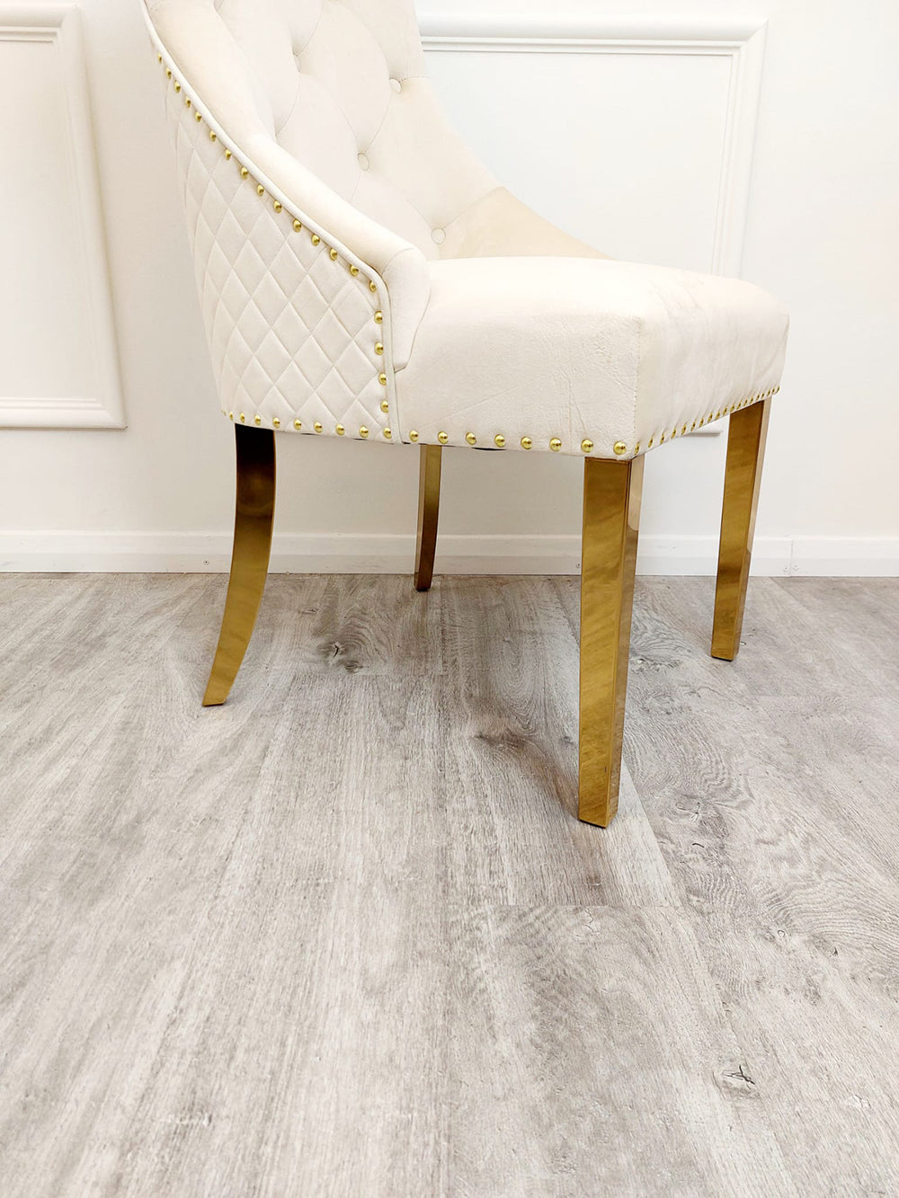 Bentley Gold Leg Dining Chair