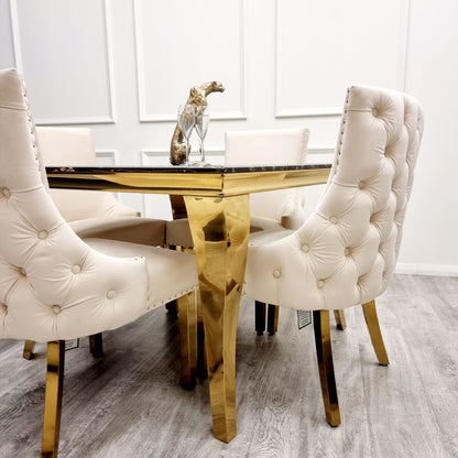 Kensington Dining Chair - Gold Leg