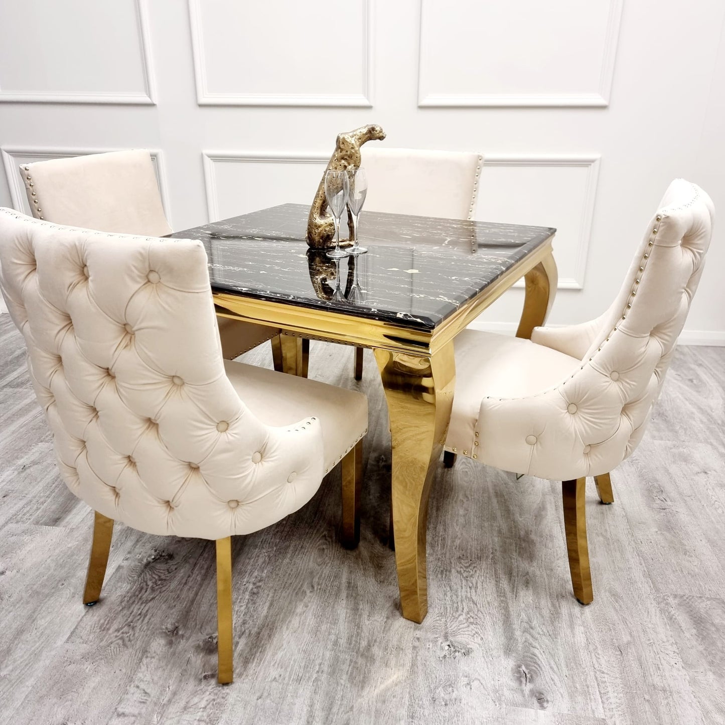 Kensington Dining Chair - Gold Leg