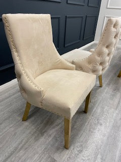 Kensington Dining Chair - Gold Leg